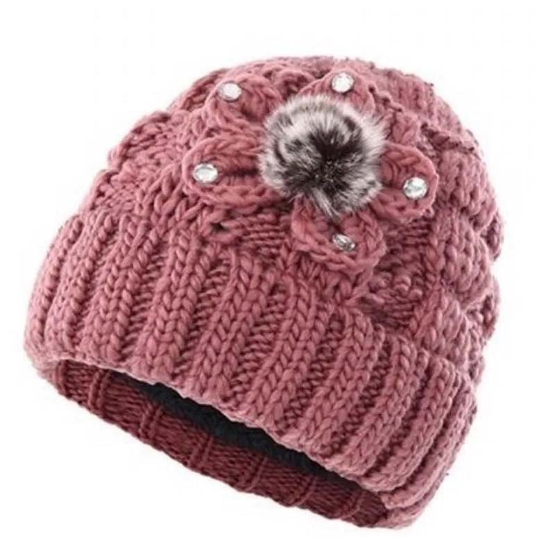Old Man Woolen Hat Women Plus Velvet To Keep Warm Autumn and Winter Handmade Knitted Hat