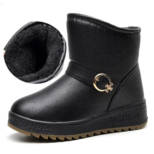 Plus Velvet Padded Women's Shoes Short Snow Boots Non-slip Warm Winter Boots Women's Cotton-padded Shoes with Cashmere