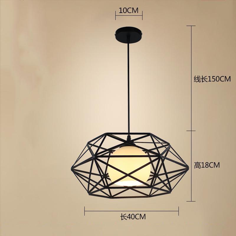 Industrial Style LED Pendant Light Creative Drop Light for Home Decoration Shop Bar with Warm Lamp