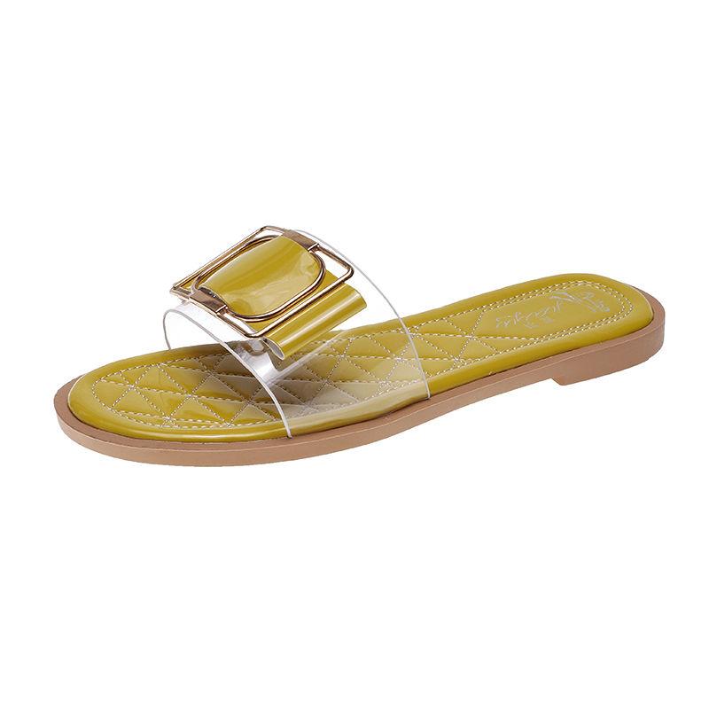 Summer Set Feet Sandals Slippers Women Fashion All-match Casual Outdoor Beach Flat Sandals