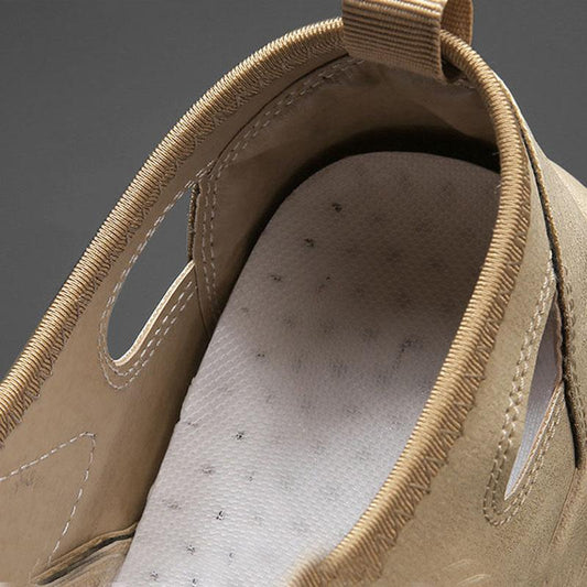 Summer Breathable Beach Mesh Sandals for Men's Outdoor Sports and Leisure Driving Hole Shoes