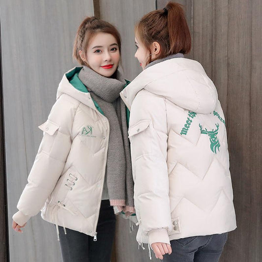 Winter Short Ladies Down Padded Jacket Fashion Loose Padded Jacket Thickened Ladies Padded Jacket