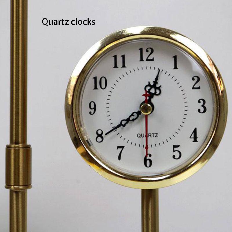 Modern Glass Lampshade Table Lamp for Bedroom Living Room Reading Study Led Bedside Lamp with Clock