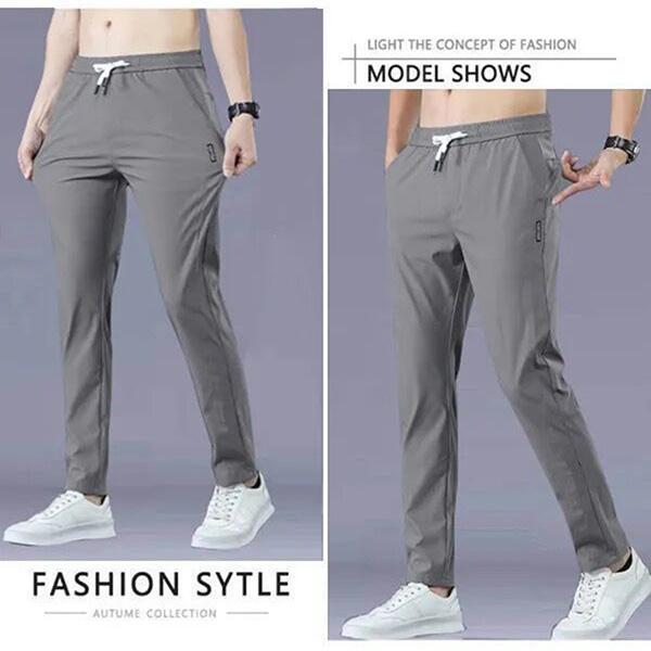 Spring Stretch Quick-drying Trousers Casual Pants Men's Sports Pants Plus Size Pencil Pants Loose Straight Pants