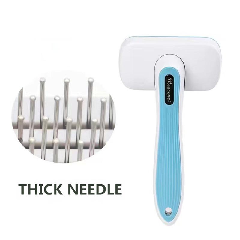Pet Dog Comb Long Hair Dog Cat Grooming Comb Teddy Golden Retriever Husky Dog Matted Hair Remover Comb Large Dog Combing Medium Pin Massabe Comb