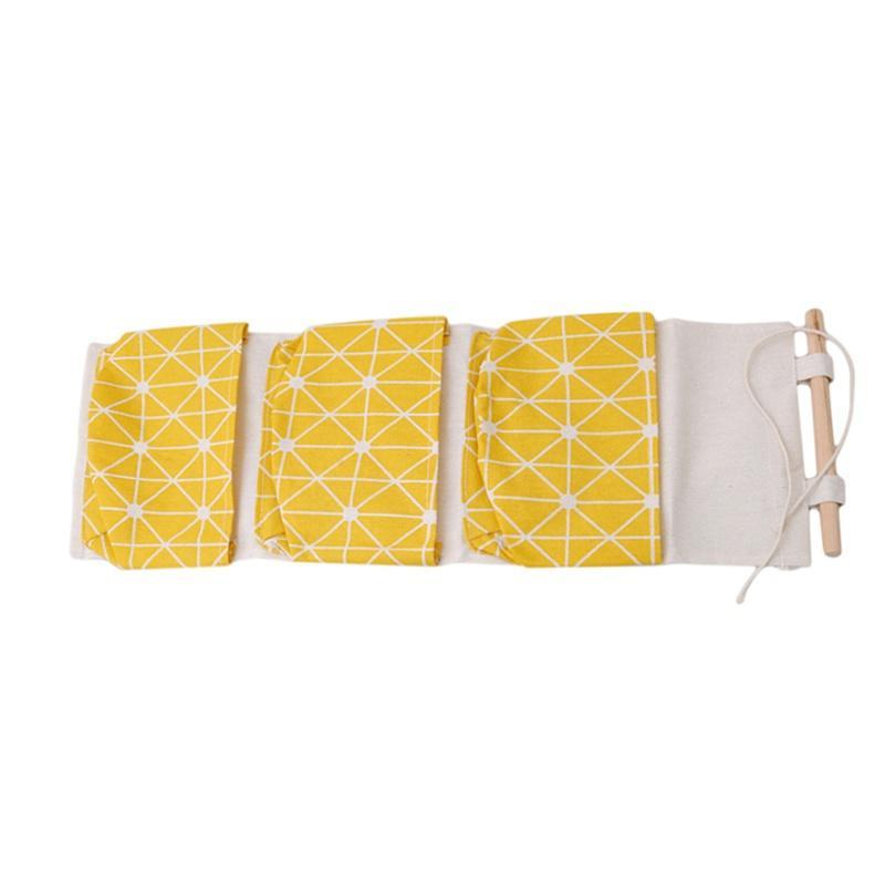 Fabric Cotton Pocket Wall Hanging Storage Bags