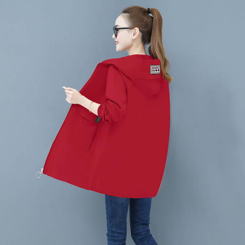 Large Size Women's Windbreaker Thickened Mid-length Coat Women's Cotton-padded Jacket Autumn and Winter Loose Mother Wear