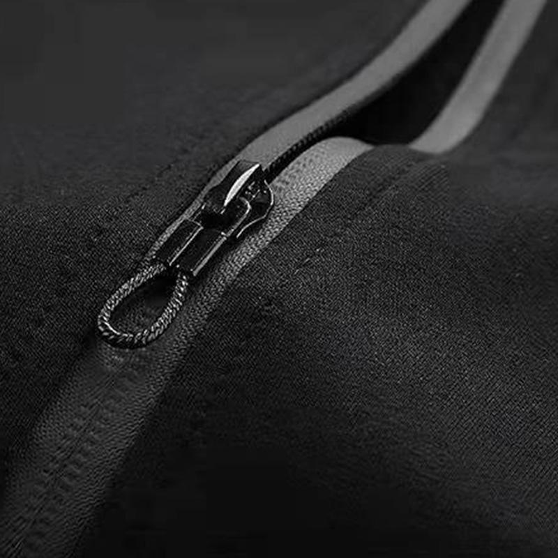 Spring and Autumn Casual Sports Cardigan Sweater Men's Loose Zipper Stand Collar Jacket Top Coat