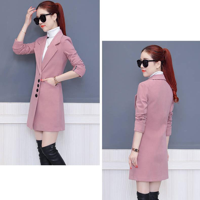 Winter Coat Women Casual Wool Coat Solid Jackets Female Elegant Slim Long Coat Ladies Overcoat