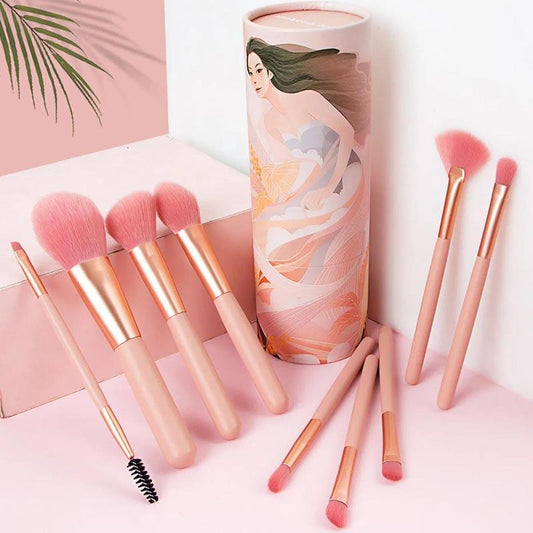 9pcs Makeup Brushes Set Green Health & Beauty Eye Shadow Brush Foundation Powder Eyeliner Eyelash Lip Make Brush Cosmetic Makeup Tools