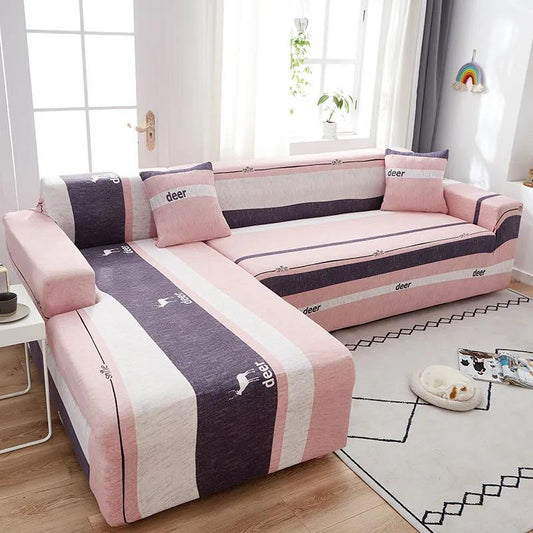 Four Seasons Universal All-inclusive Universal Cover Old-fashioned Leather Sofa Elastic Non-slip Dustproof Sofa Cover
