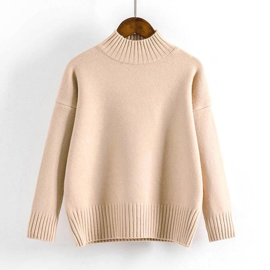 Women's Loose Wild Warm Thick Autumn Winter Turtleneck Sweater
