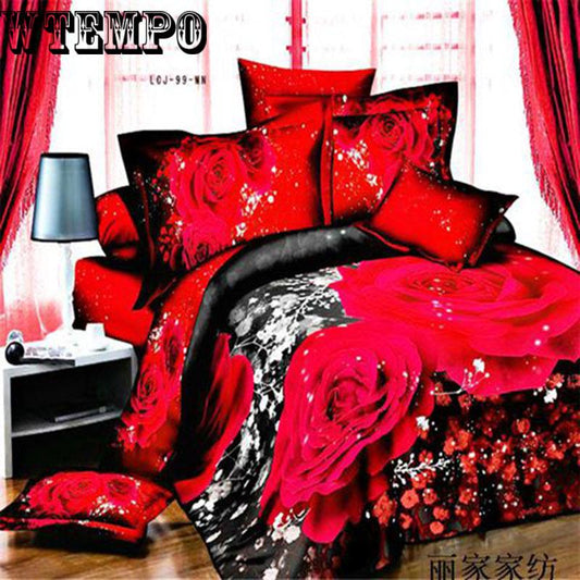 3D Bedding Set of Duvet Cover Pillowcase Set Bed Clothes Comforters Cover Quilt