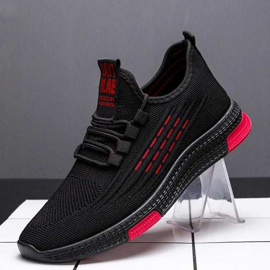Abibasi Comfortable Soft Bottom Casual Shoes Trend Korean Version of Breathable Wild Men's Shoes Low-top Sneakers