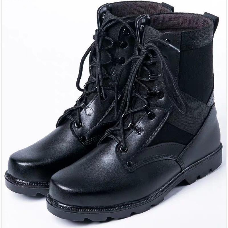 Men's Autumn and Winter Ultralight and Breathable Combat Boots High-top Martin Boots Men's Tooling Leather Boots Combat Training Boots