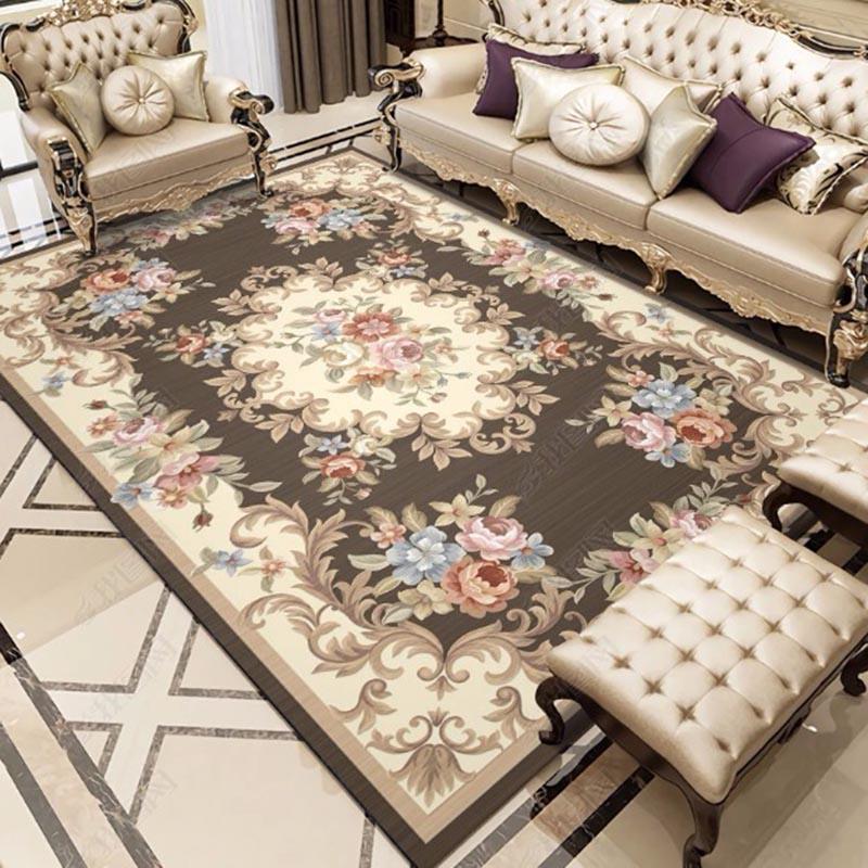 European Living Room Big Area Decoration Carpet Bedroom Soft House Rugs Mat Coffee Table Carpets