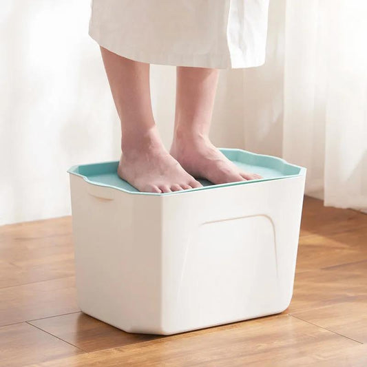 Desktop Storage Box Clothes Toy Plastic Finishing Box Household Clothing Storage Box with Cover Large Storage Box