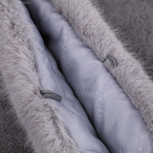 Women's Short Fur Waistcoat Autumn and Winter Slim Fit Fox Fur Vest Waistcoat Plush Jacket Keeps Warm Soft and Comfortable