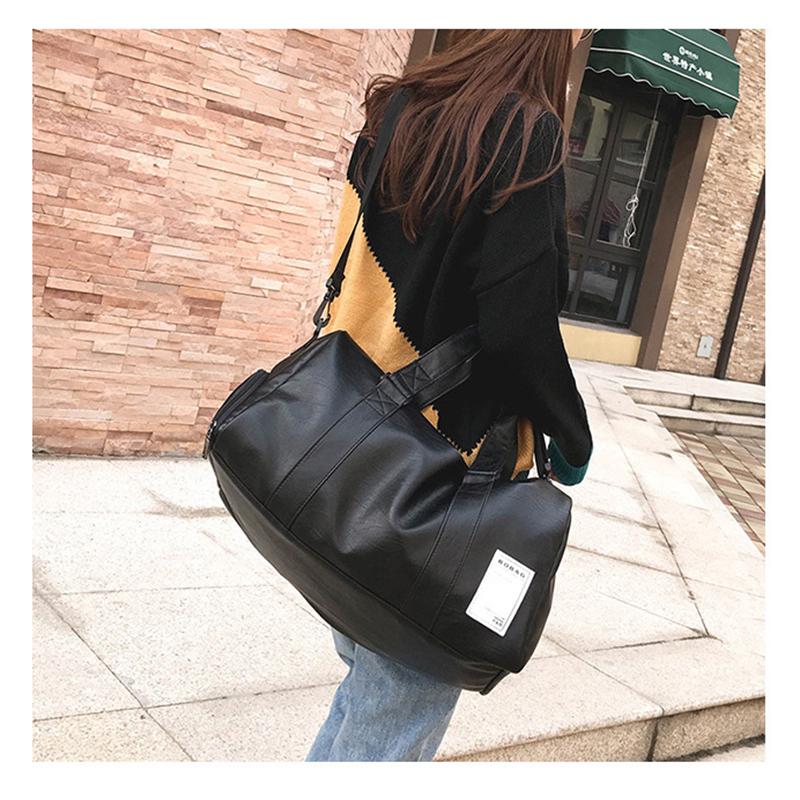 Short-distance Travel Bag Men Black Waterproof Large-capacity Handbag Sports Fitness Training Bags