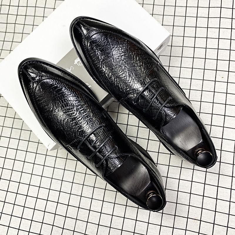 Casual business shoes pointed shoes England wind men's shoes trend large size shoes