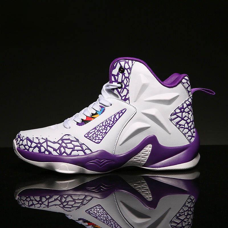 Men Shockproof Sneakers High-top Basketball Shoes Breathable Women Running Shoes Tactical Boots