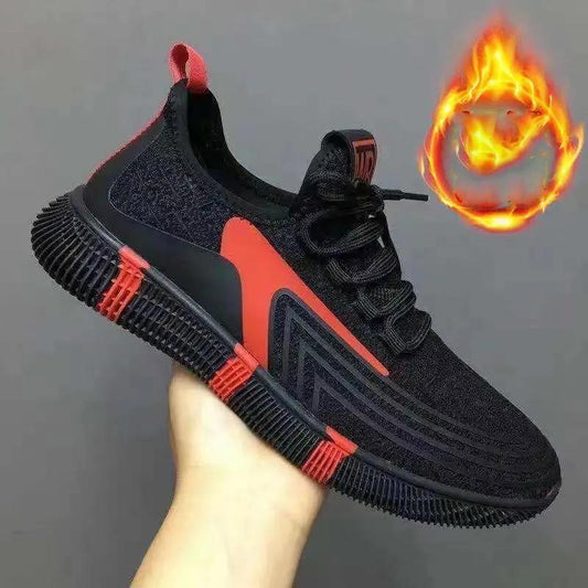 Autumn and Winter Running Shoes Cloth Shoes Men's Shoes Sports Shoes Warm All-match Men's Casual Shoes