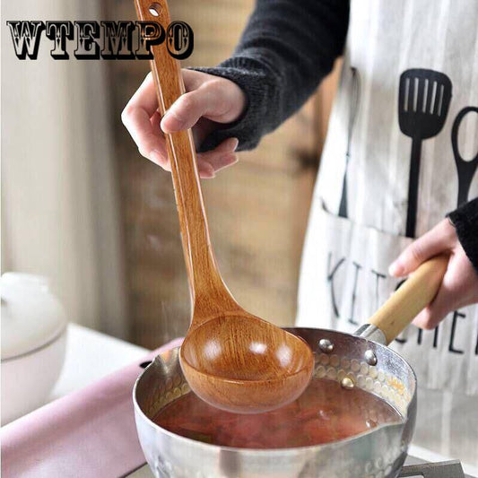Bamboo Wood Spoon Holder Cooking Shovels Slotted Cooking Utensils Tool Kitchen