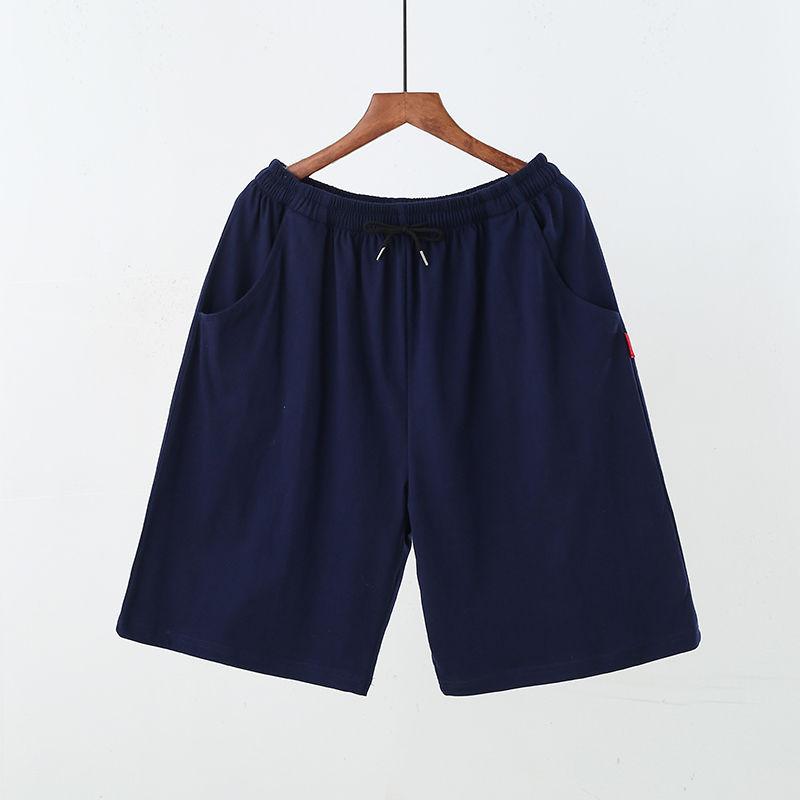 Men's Summer Shorts Cotton Home Loose Five-point Beach Pants