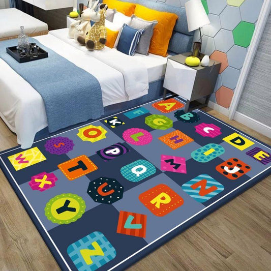 Children's Puzzle Game Carpet Cartoon Cute Crawling Blanket Anti-fall Bedside Blanket for Bedroom Room