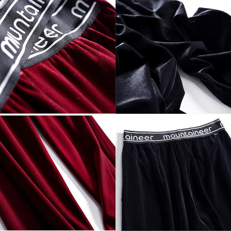 WTEMPO High Waist Soild Color Trousers Women's Wide-leg Elastic Waist Straight Loose Casual Pants