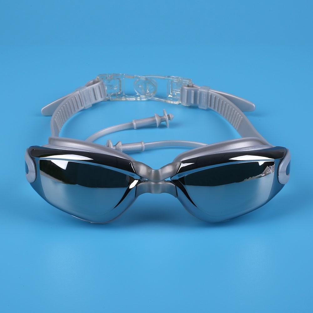 WTEMPO Adult Anti-Fog Swim Goggles Men Women UV Protection Swimming Earplugs Glasses