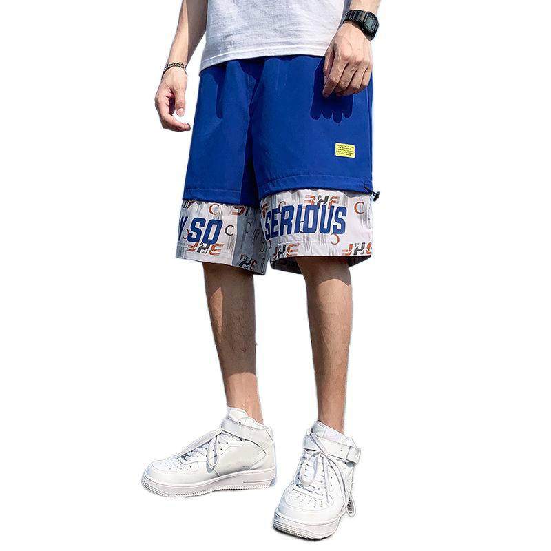 Shorts Men's Summer Thin Section Tide Brand Leisure Sports Five Minutes To Wear Beach Pants Student Trend Loose Overalls
