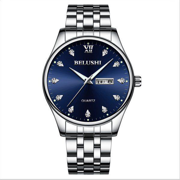 Men's Business Watch Quartz Luxury Simple Pointer Scrub Dial Male Atmosphere Calendar WristWatch