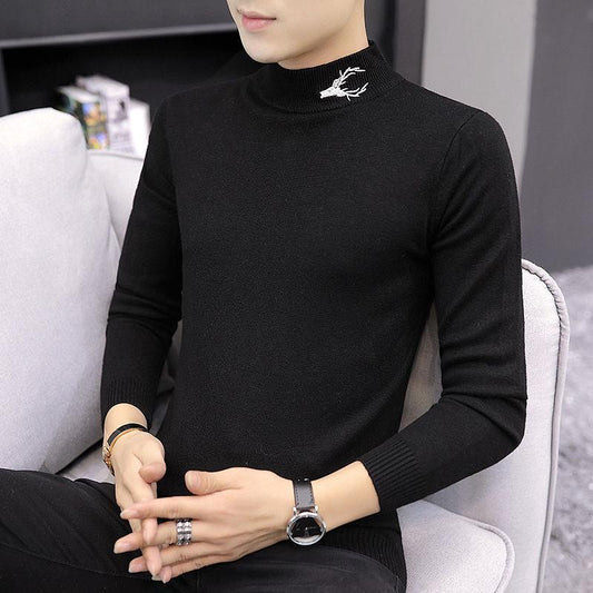 2019 Autumn Winter Men's Sweater Men Cashmere Sweater Casual Sweater Men's Slim Knitted Pullovers