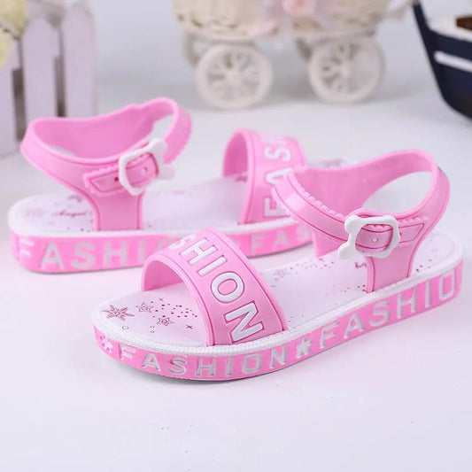 Girls Sandals Sweet Soft Children's Beach Shoes Kids Summer Flat Sandals Princess Cute High Quality Sandals