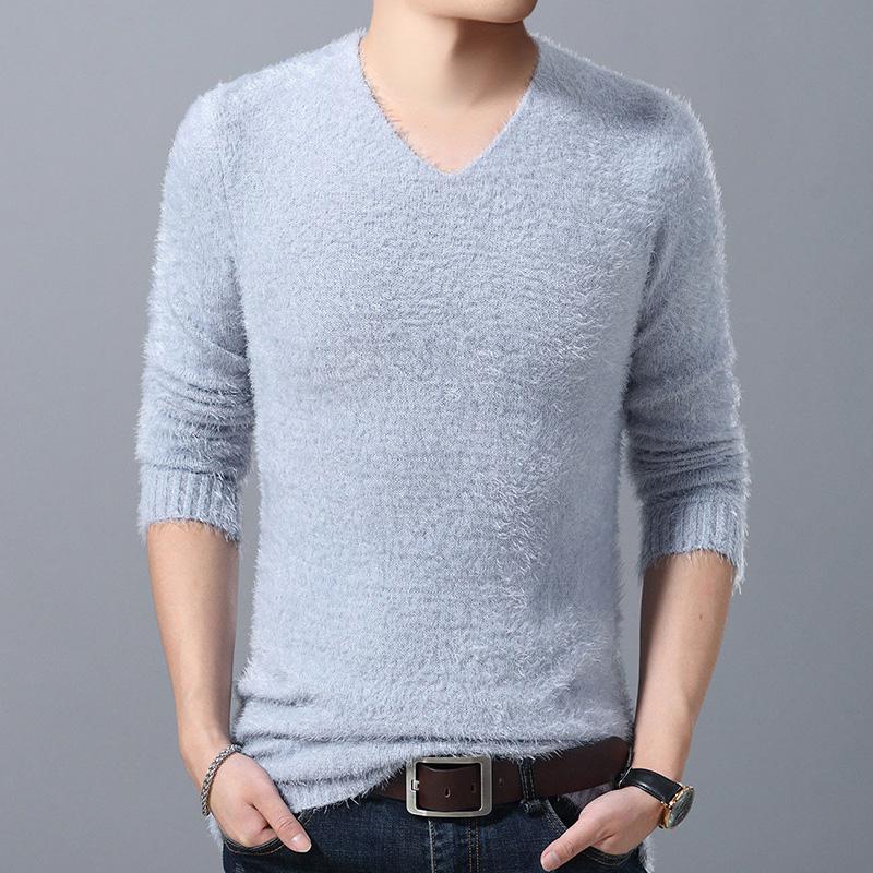 Men's Knitted Sweater 2019 Autumn Winter Casual O-Neck Mens Sweaters Pullovers Pull Homme Clothes