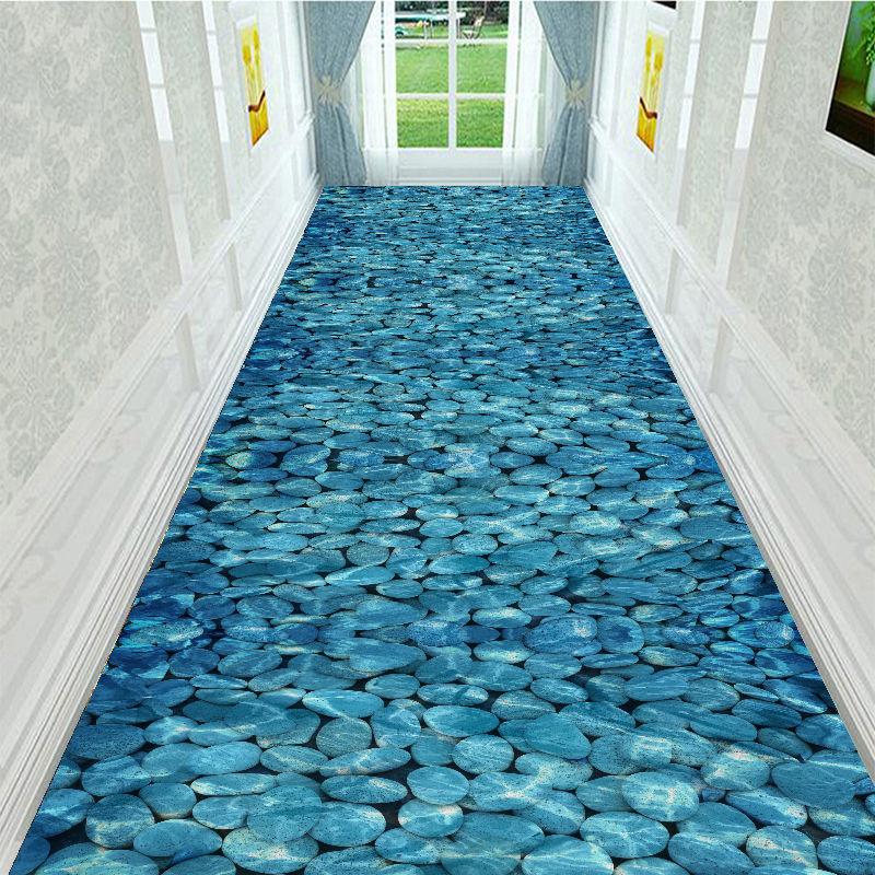 Corridor Entrance Carpet Aisle Stair Carpet Anti-slip Mat Washable Antifouling Carpet