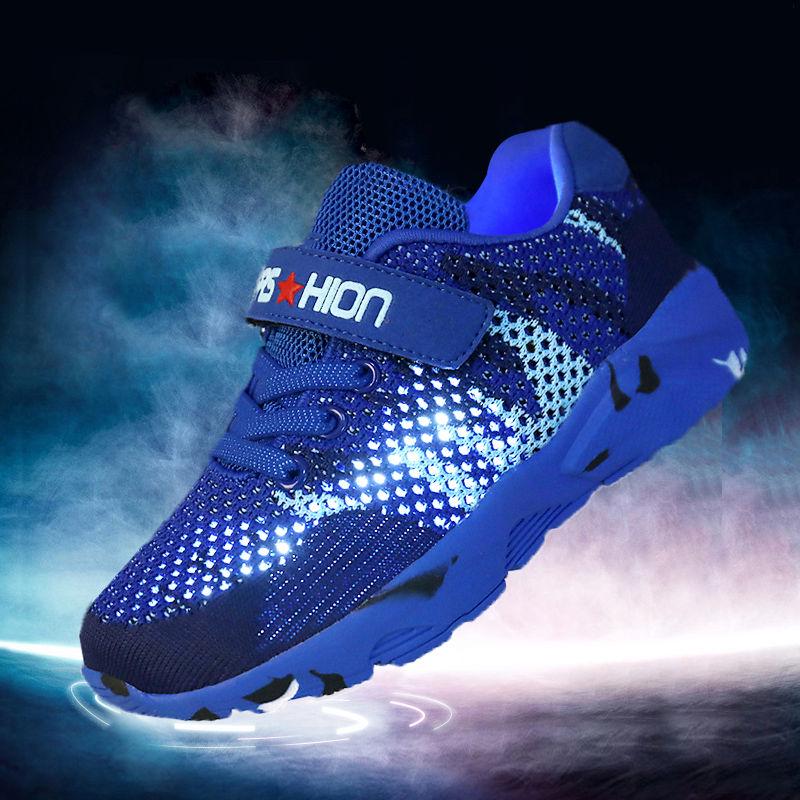 Mudipanda Boys Shoes Spring 9 Students 10 Children 7 Years Old Breathable 8 Mesh Children's Camouflage Sneakers
