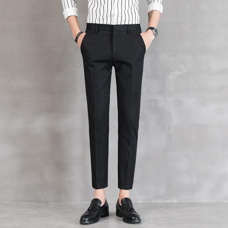 Casual Pants Men's Summer Thin Small Trousers Business Stretch Trousers