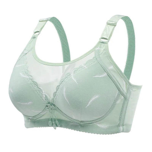 Full Cup Feminine Gathering Seamless No Steel Ring Bras Anti-sagging Comfortable Breathable Thin Mould Cup Bras