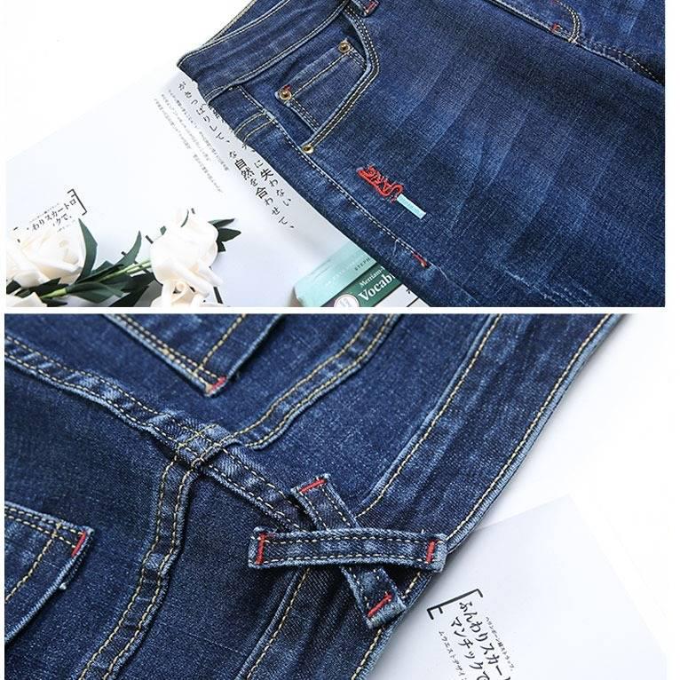 Women Casual High Denim Jeans High Waist Skinny Female Pencil Pant Stretch Elastic Trouser Plus Size