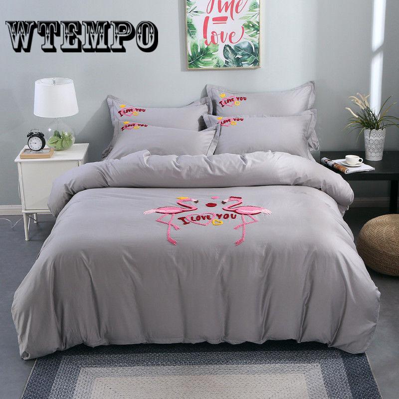 Set of In Package Home Textile Cotton Four-piece Frosted Autumn Winter Thicken Bed Sheet