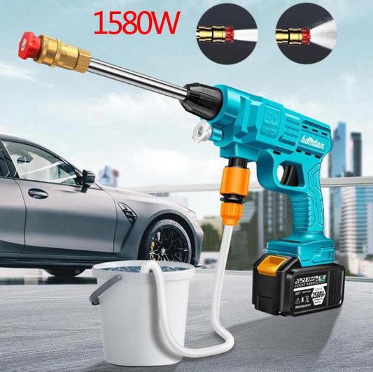 Electric High-pressure Water Gun Set Portable Wireless Car Washing Machine Dirt Cleaning Machine Watering Artifact