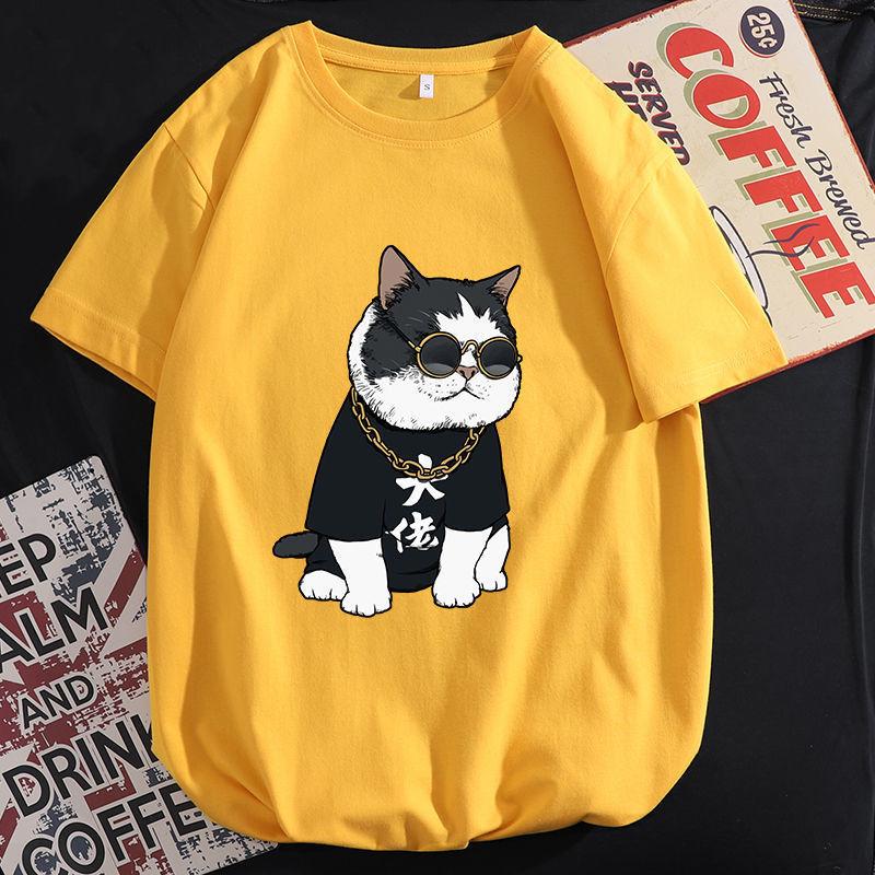 Summer Loose T-shirt Plus Size Casual Printed Short-sleeved Top