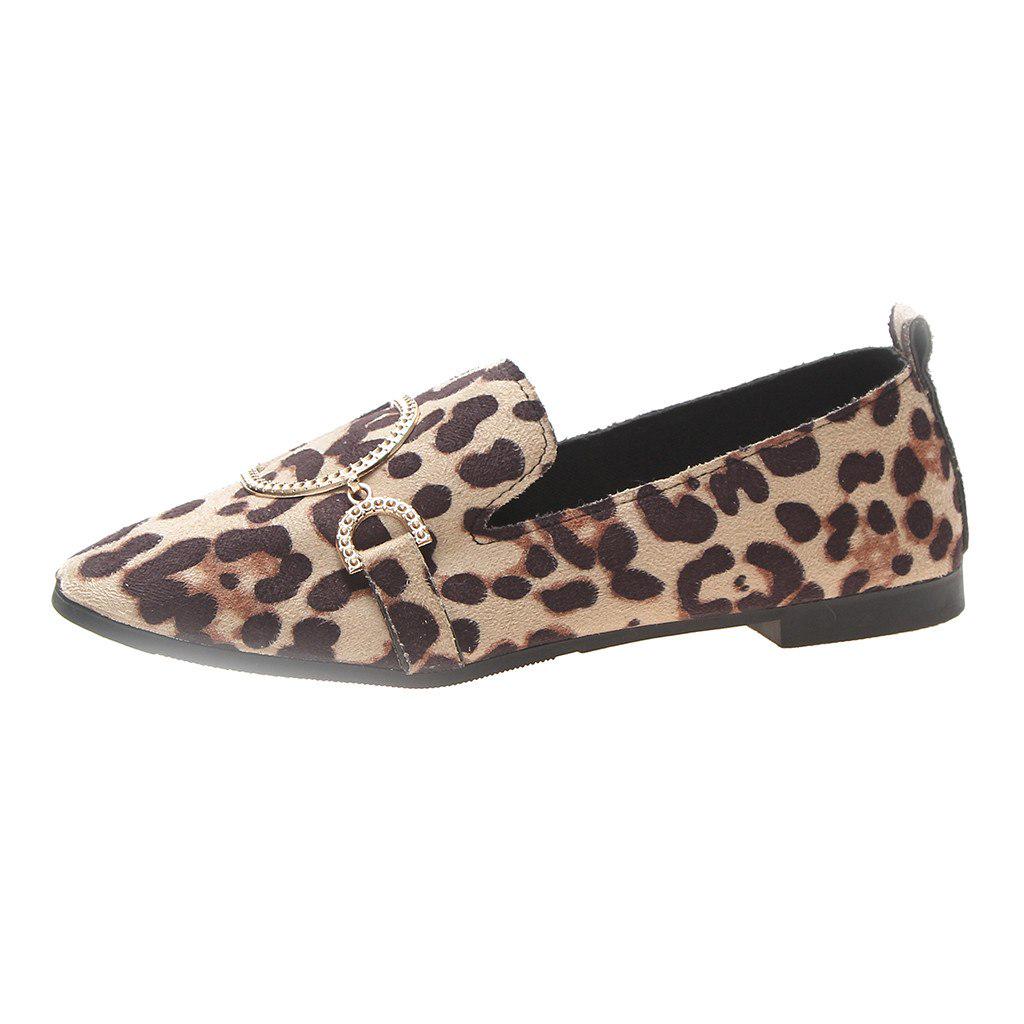 WTEMPO babet ayakkab iShoes for Woman Leisure Flats Square Head Shallow Mouth Low-Heeled Peas Baller