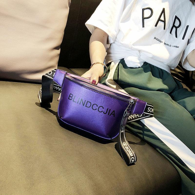 Chest Bag Female Trend Fashion Letter Wild Waist Bag Casual Crossbody Shopping Bag
