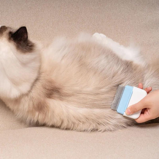 Cat Comb Grooming Length and Short Hair British Short Puppets Shed Hair Combing Brush Floating Hair Remover Pet Cat Supplies Pet Matted Hair Cleaner