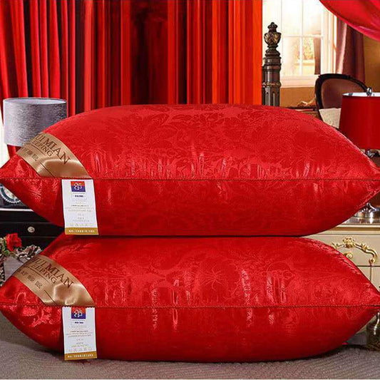 Newly Married Pillow Wedding Pillow Big Red Adult Pillow Hotel Health Care Cervical Pillow