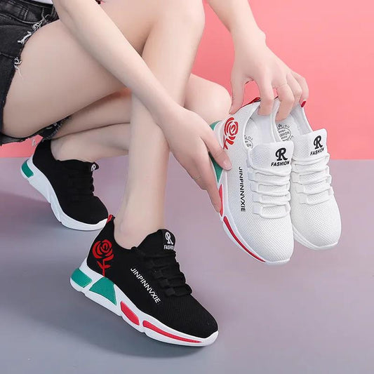 Women's Non-slip Casual Shoes Spring and Autumn Cloth Shoes Breathable Sports Running Shoes