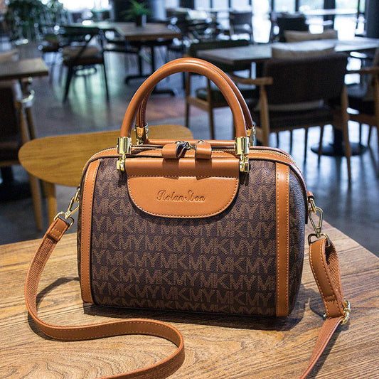 Ladies Bag Elegant One Shoulder Messenger Bag Fashion Large Capacity Handheld Leather Texture Shopping Bag